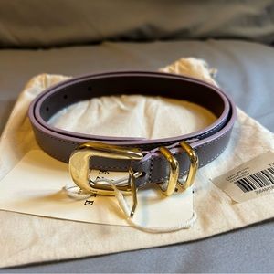 Sézane Livie Belt (Mauve Lisse 75 cm)